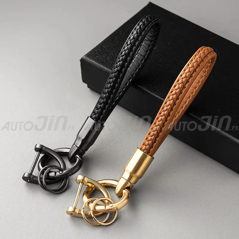 Handmade Leather Keychain - Multi