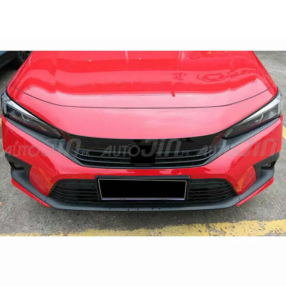 Honda Civic 2022-2026 Front Grill Trim Glossy Black