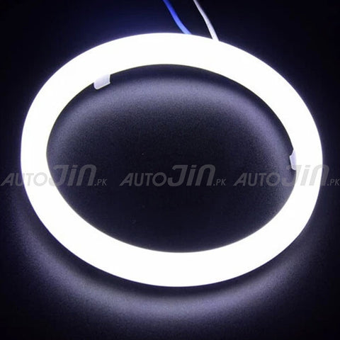 2Pcs Car Angel Eyes Auto Halo Rings Lights 12V 24V Headlight COB 80 SMD White+Yellow Switchback