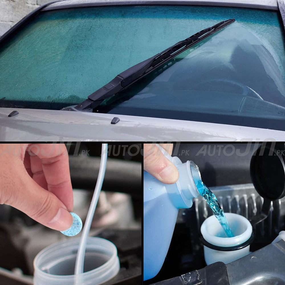 Car Windshield Cleaning Tablet 8 Pcs With Free Microfiber