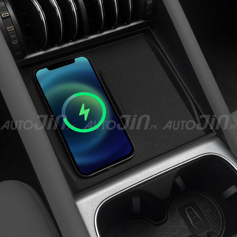 Byd Atto 3 Wireless Charging Silicone Anti-Slip Mat Interior Organizer - Black