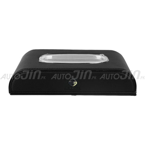 High Quality Tissue Box for Car - Nissan Logo - PU Leather - Black