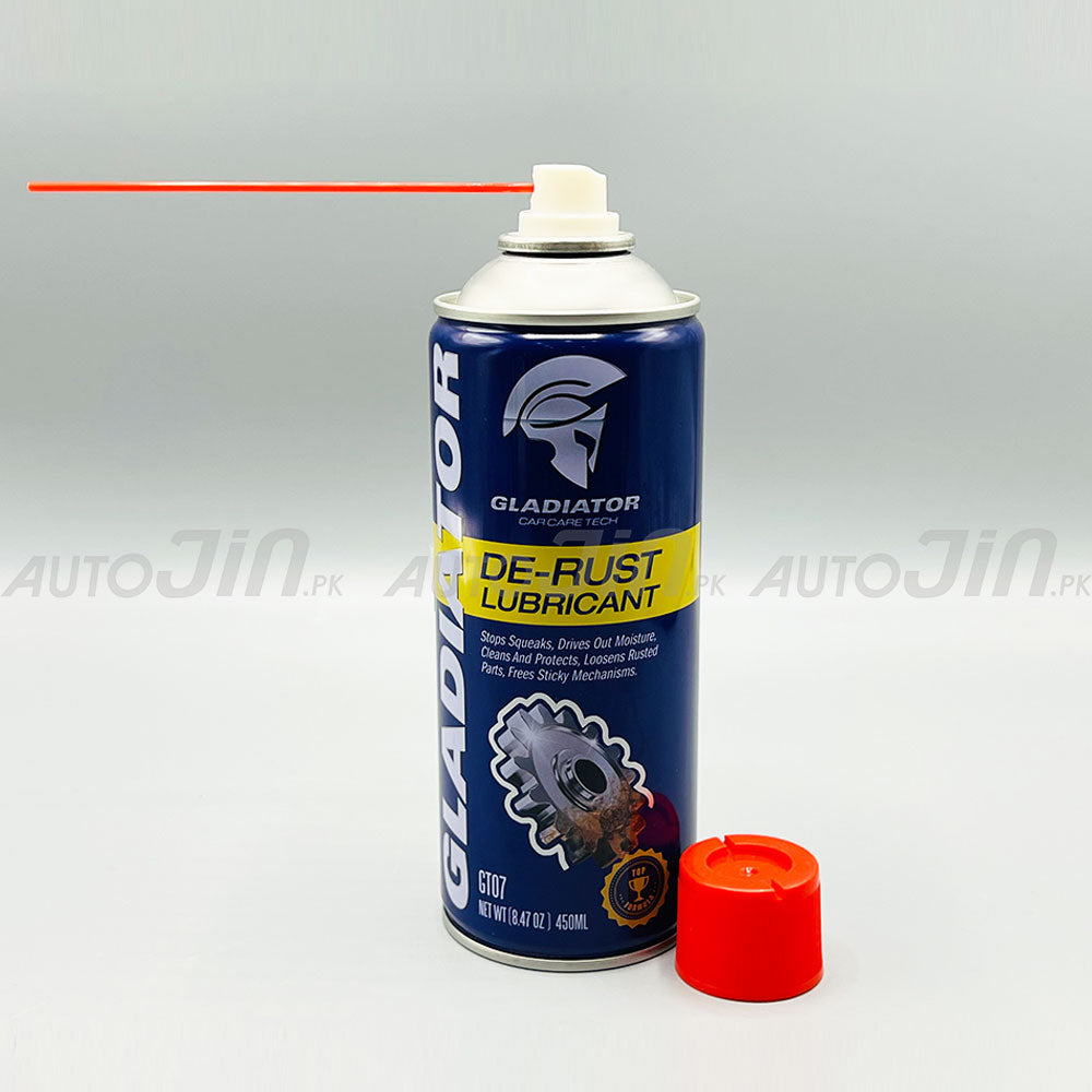 Gladiator De Rust Lubricant GT07 450ML - Pack Of Three + Microfiber Towel Multi