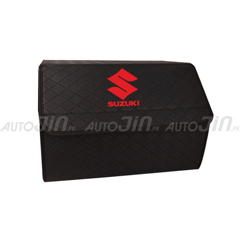 Car Trunk Storage Organizer Box 7D - Suzuki Red Logo - Small