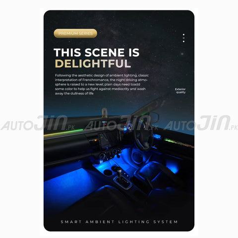 Honda Civic 2016-2021 21-in-1 Modular 12V Interior Light with App Control OEM Ambient Light Kit