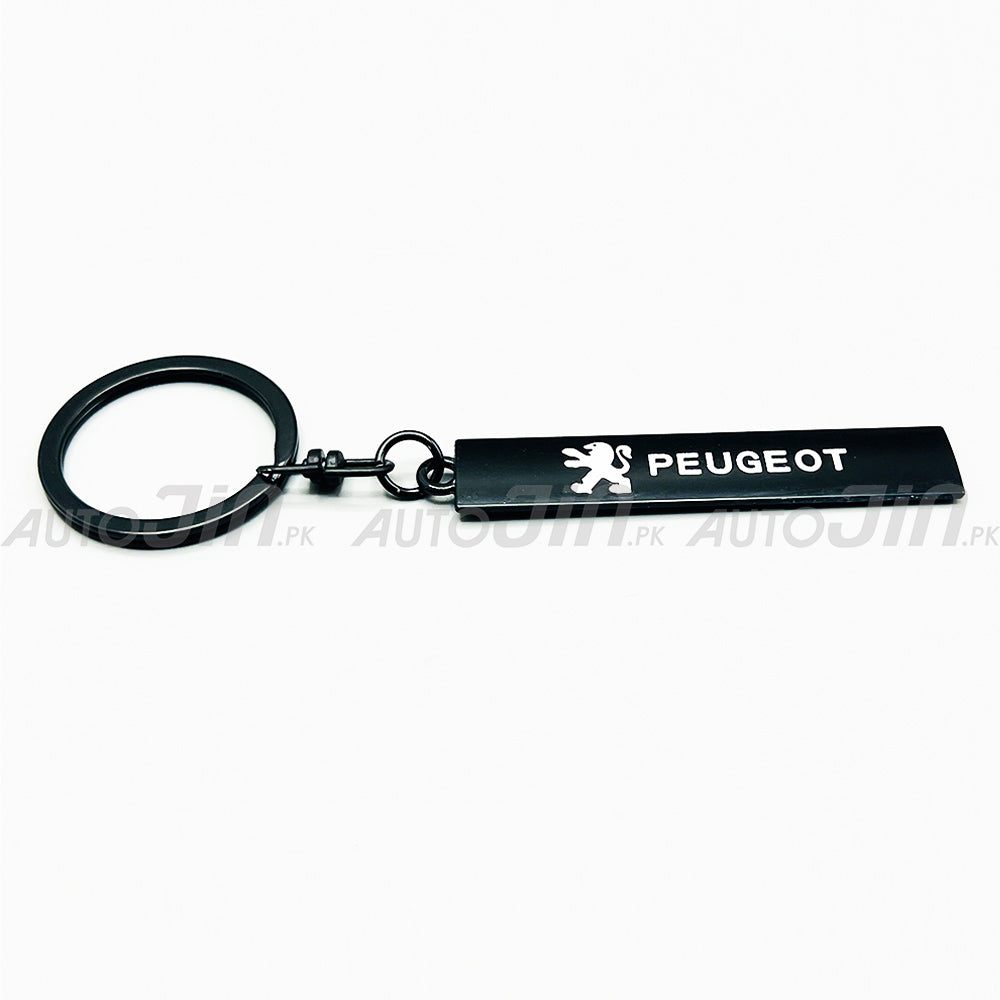 Black Car Logo Metal Key Chain