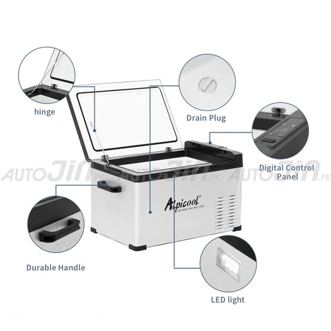 Alpicool 30L Car Refrigerator AC 12V DC 24V