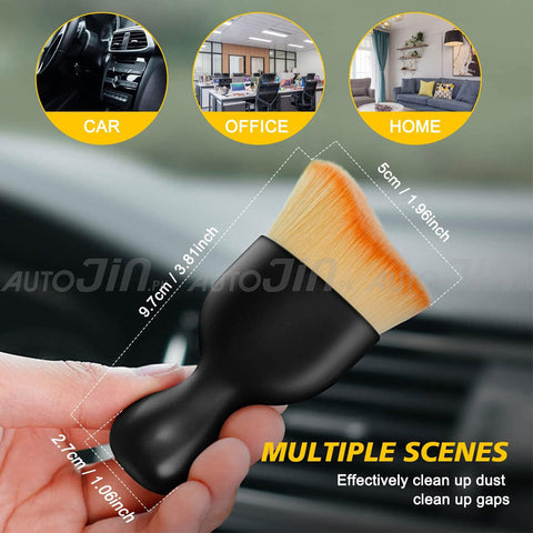 Car Interior Dust Brush - Soft Bristles Detailing Brush Dusting