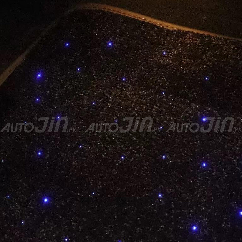Starlight Floor Mats for Car 4PCS/Set New Fiber Optic Twinkle Stars RGBW