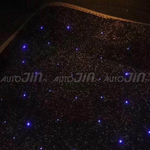 Starlight Floor Mats for Car 4PCS/Set New Fiber Optic Twinkle Stars RGBW