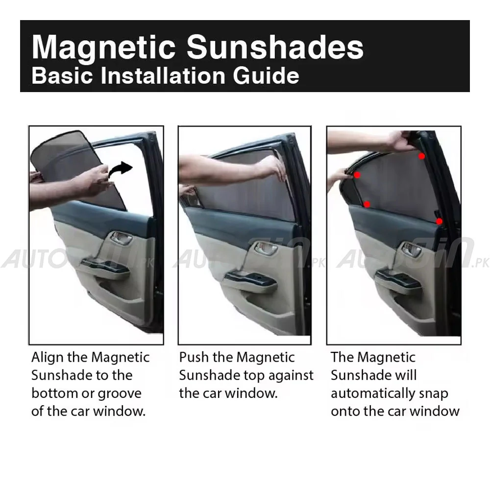 Toyota Corolla Cross 2020-2026 Magnetic Window Sun Shades - 6 Pcs