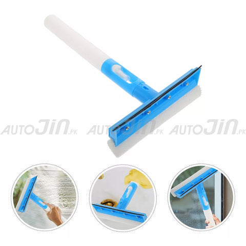 Multifunctional Double Sided Water Spray Glass Cleaning Wiper with Microfiber Cloth Multi