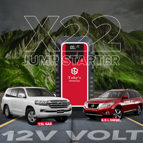 Toby's X22 Jump Starter 16,000mAh 59.2WH Power Bank  For Diesel & Petrol