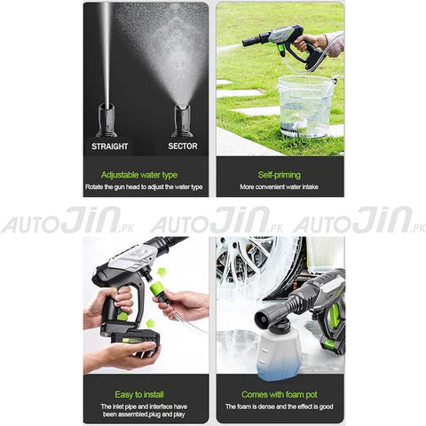 SOGO Wireless Car Wash 20V Cordless Pressure Washer 20 Bar