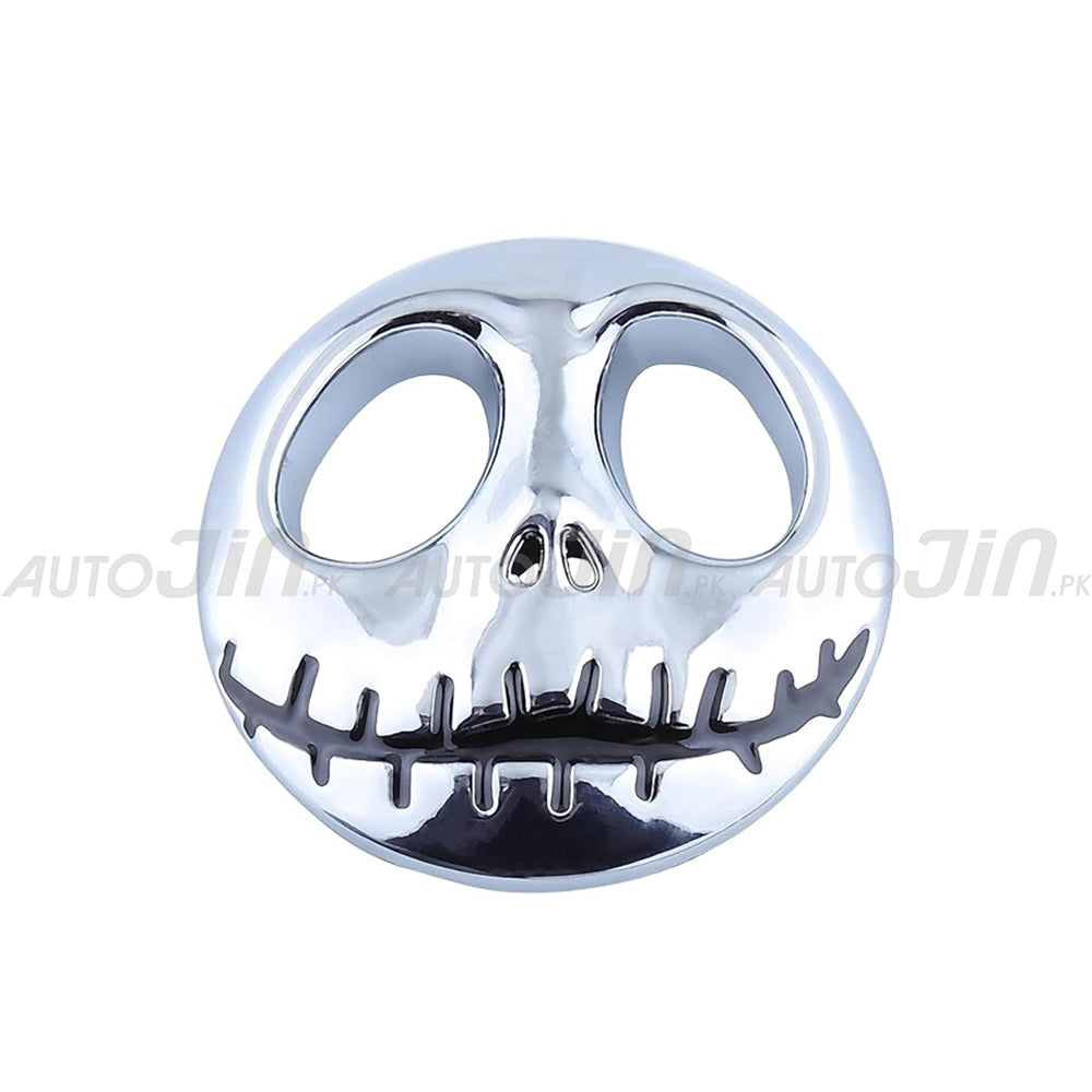 3D Pumpkin Skull Face Metal Emblem Exterior Accessories Car & Motorcycle