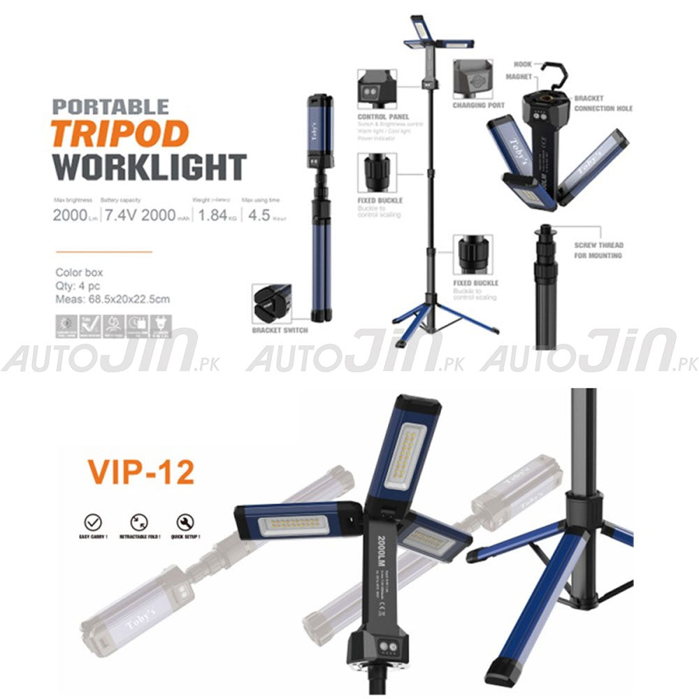 Toby's VIP-12 Camping Outdoor Rechargeable 110V-220V