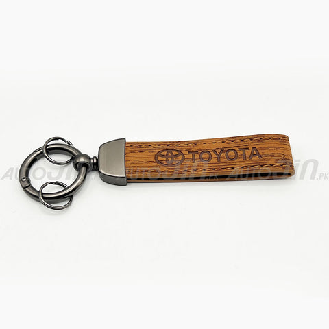 Luxury Leather Durable Design Keychain - Multicolour