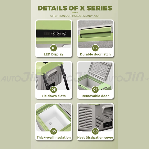 Alpicool X9 9.8L Portable Car Fridge AC 12V DC 24V