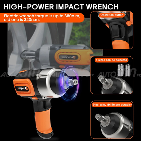 Conpex 4-in-1 Electric Car Jack 5-Ton 12V Effortless Jack Kit