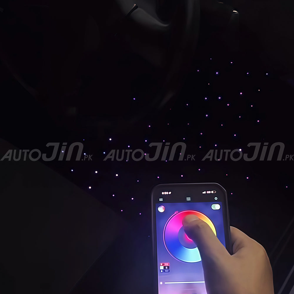 Starlight Floor Mats for Car 4PCS/Set New Fiber Optic Twinkle Stars RGBW
