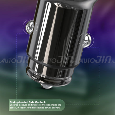 Sogo CC-13 100W Fast Car Charger with USB-C & USB-A Port 12-24V