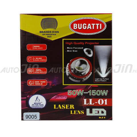 Bugatti LED Projector Lens 6000K 150w 9005