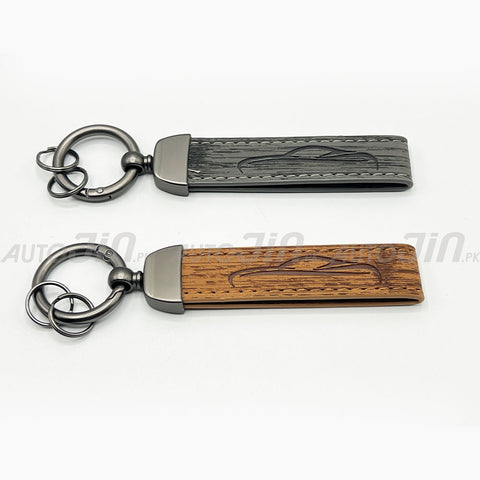 Luxury Leather Durable Design Keychain - Multicolour