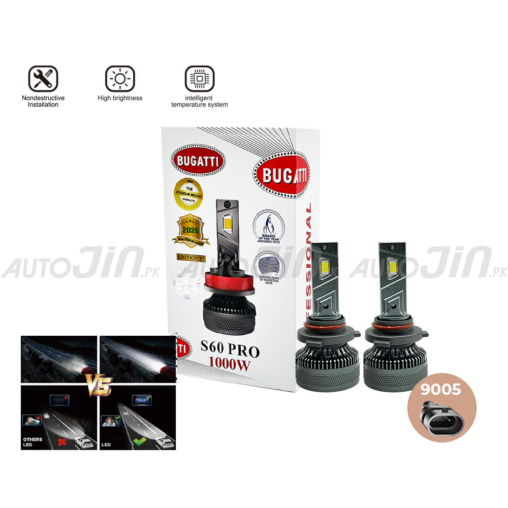 SOGO Bugatti S60 PRO Car Led Headlight 1000W 10000LM 6500K
