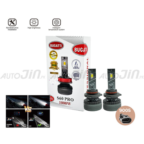 SOGO Bugatti S60 PRO Car Led Headlight 1000W 10000LM 6500K