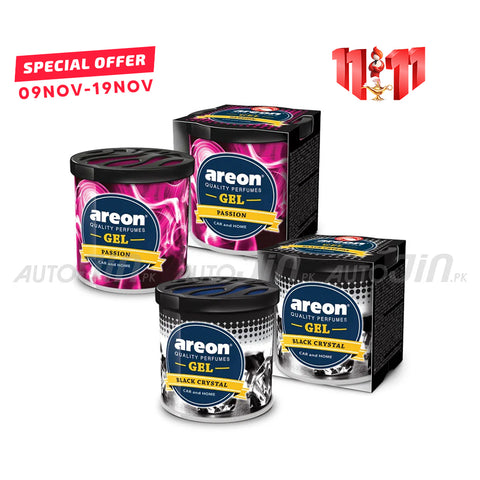 Areon Gel Pack of 2 - Black Crystal - Passion