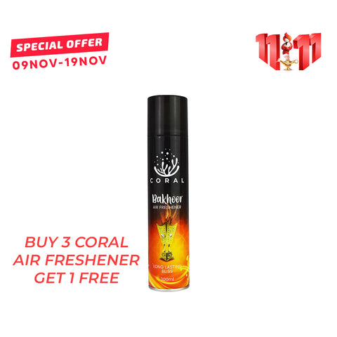Coral Air Freshener Bakhoor - 300ML - Car, Room & Office