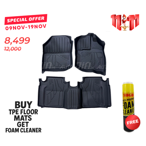 Honda City 2009-2020 TPE Floor Mats Premium