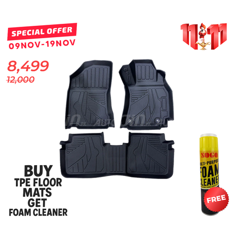 Toyota Corolla 2014-2023 TPE Floor Mats Premium