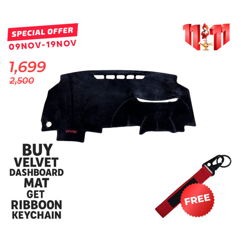 Honda Civic 2008-11 Velvet Dashboard Mat
