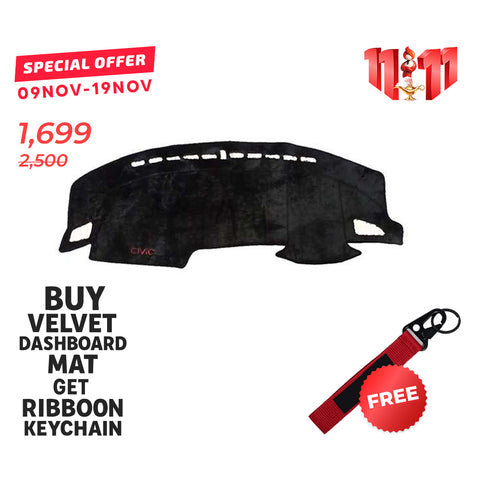Honda Civic 2016-21 Velvet Dashboard Mat