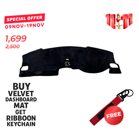 Honda Civic 2022-24 Velvet Dashboard Mat