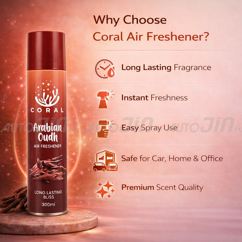 Coral Air Freshener Arabian Oudh - 300ML - Car, Room & Office