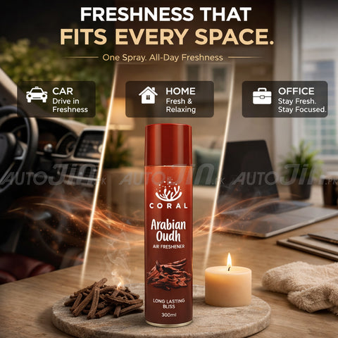 Coral Air Freshener Arabian Oudh - 300ML - Car, Room & Office