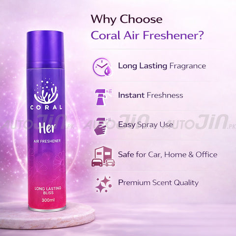 Coral Air Freshener Her - 300ML - Car, Room & Office