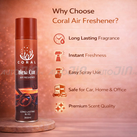 Coral Air Freshener New Car - 300ML - Car, Room & Office
