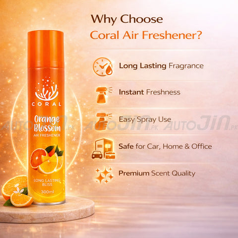 Coral Air Freshener Orange Blossom - 300ML - Car, Room & Office