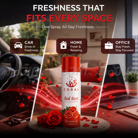 Coral Air Freshener Redrose - 300ML - Car, Room & Office