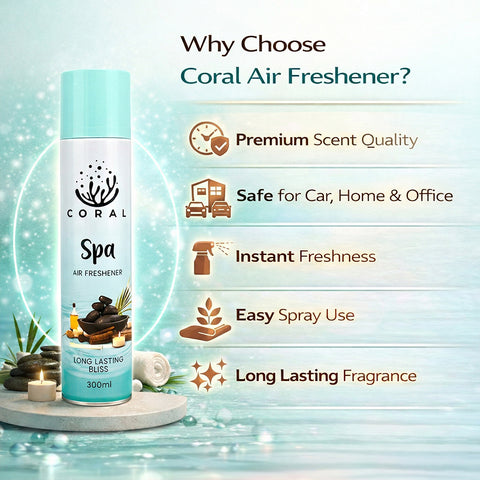 Coral Air Freshener Spa - 300ML - Car, Room & Office