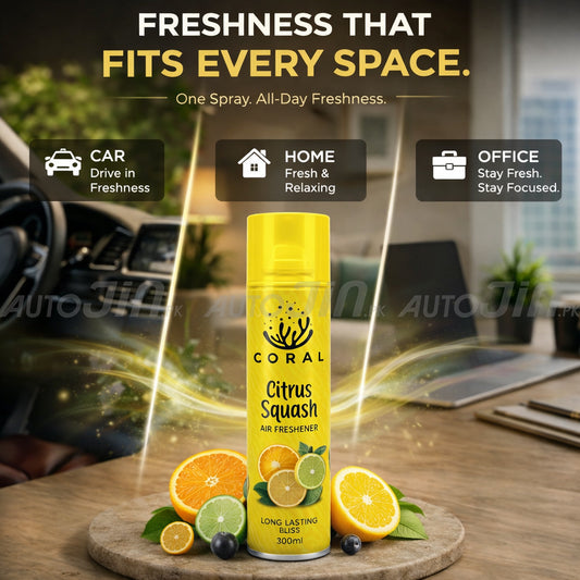 Coral Air Freshener Citrus Squash - 300ML - Car, Room & Office 1000