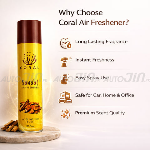 Coral Air Freshener Sandal - 300ML - Car, Room & Office
