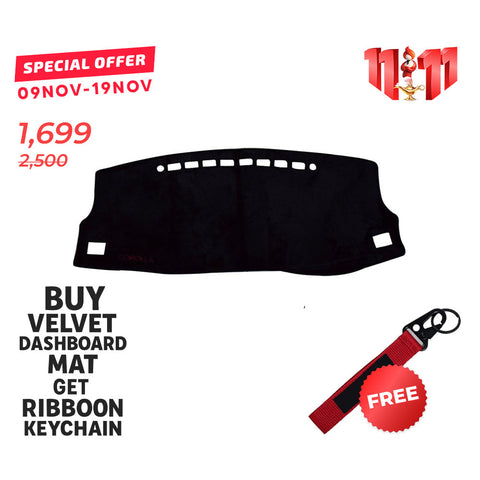Toyota Corolla 2014-23 Velvet Dashboard Mat