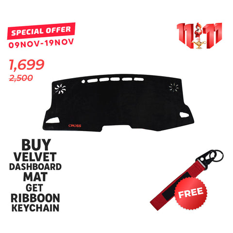 Toyota Corolla Cross 2022-2024 Velvet Dashboard Mat