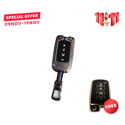 Toyota Corolla Grande 2017-22 Key Cover With Metal Shell