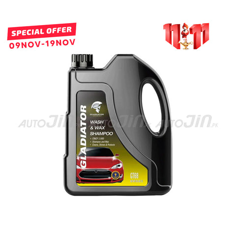 Gladiator Wash Wax & Shampoo GT 68 - 2 Litre