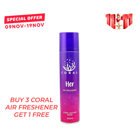 Coral Air Freshener Her - 300ML - Car, Room & Office